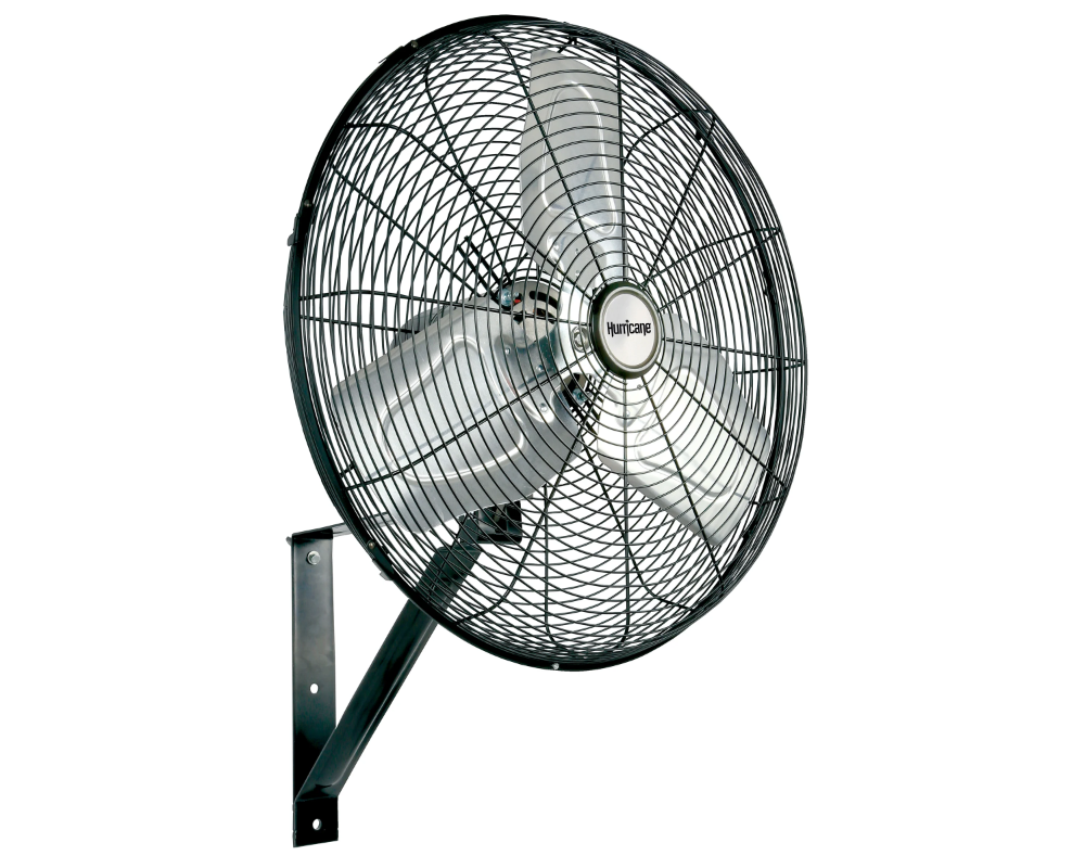 Hurricane® Pro 20" High Velocity Oscillating Wall Mounted Fan - Black