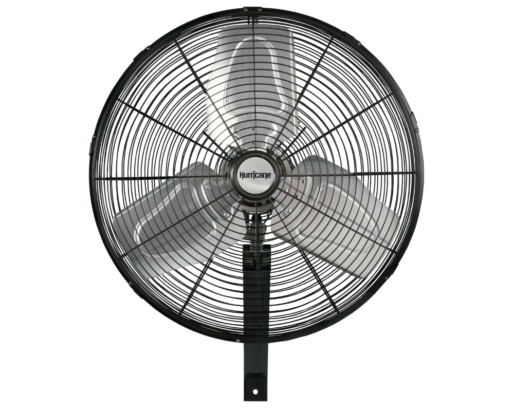 Hurricane® Pro 20" High Velocity Oscillating Wall Mounted Fan - Black