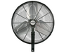 Hurricane® Pro 20" High Velocity Oscillating Wall Mounted Fan - Black
