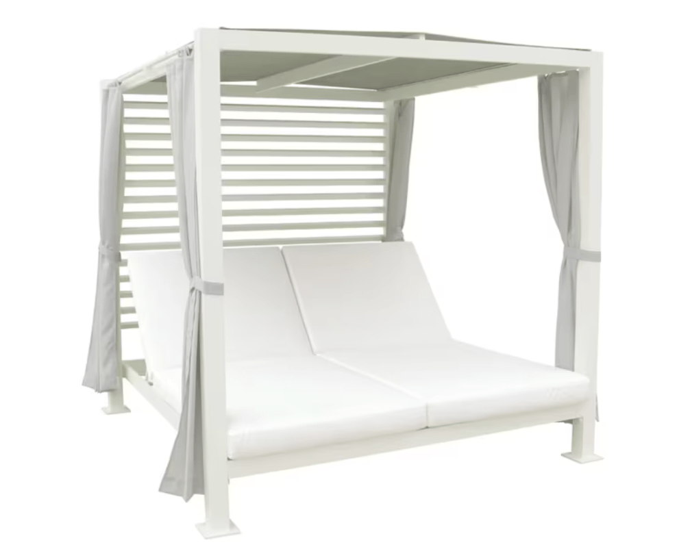 Kingsley Bate Pavilion Outdoor Daybed with Canopy & Curtains