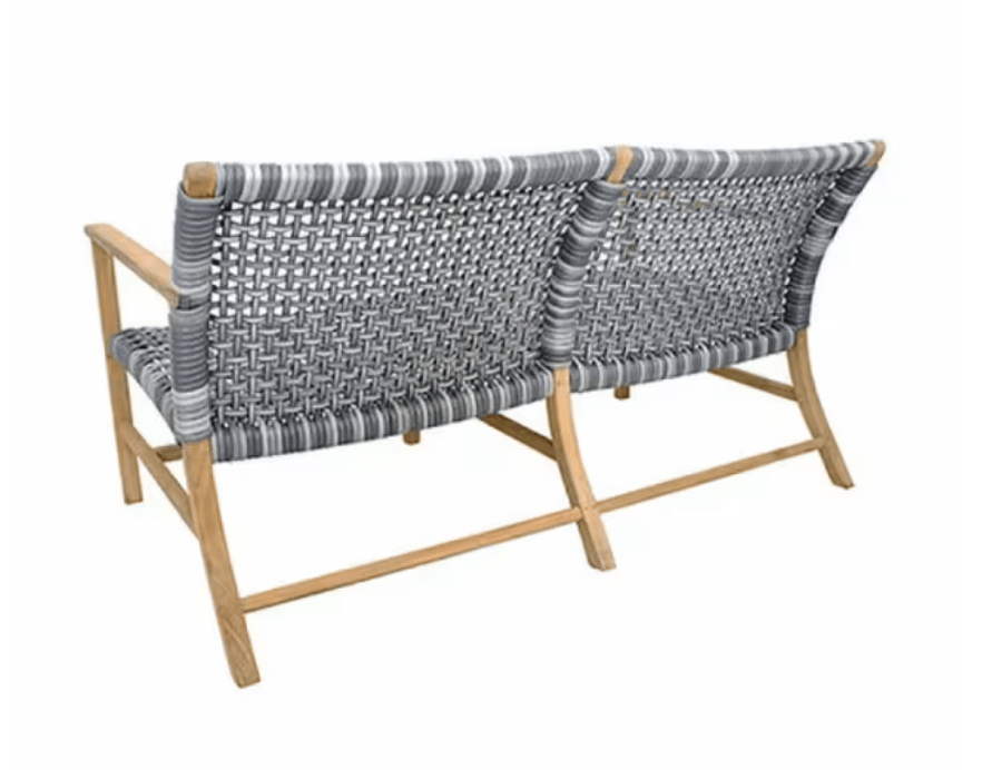 Kingsley Bate Tribeca/Catherine 7-Piece Conversation Set Patio – Teak & Wicker
