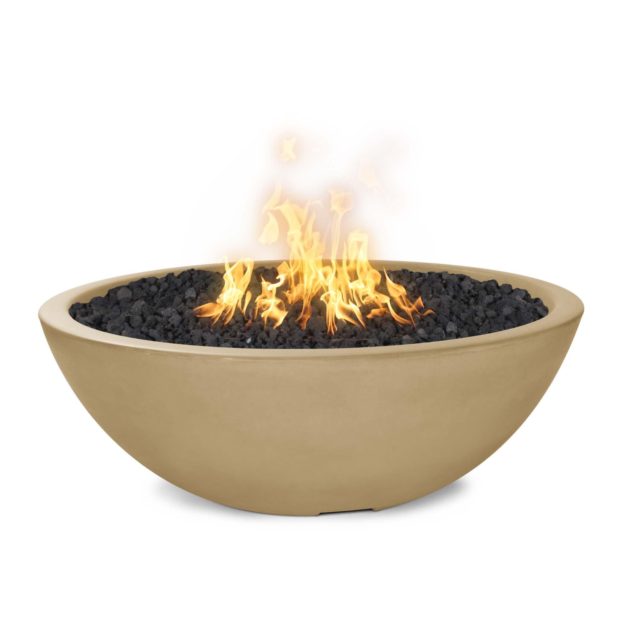 Sedona 48" Narrow-Ledge Concrete Fire Pit by The Outdoor Plus