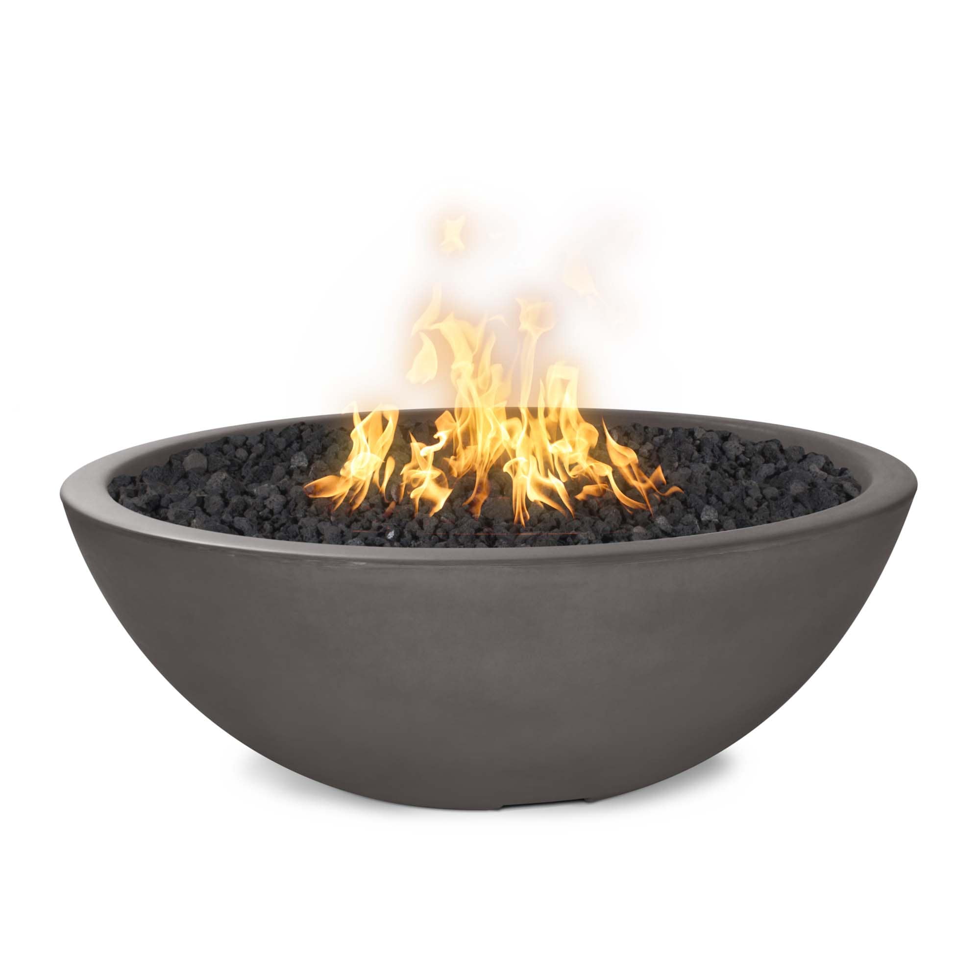 Sedona 48" Narrow-Ledge Concrete Fire Pit by The Outdoor Plus