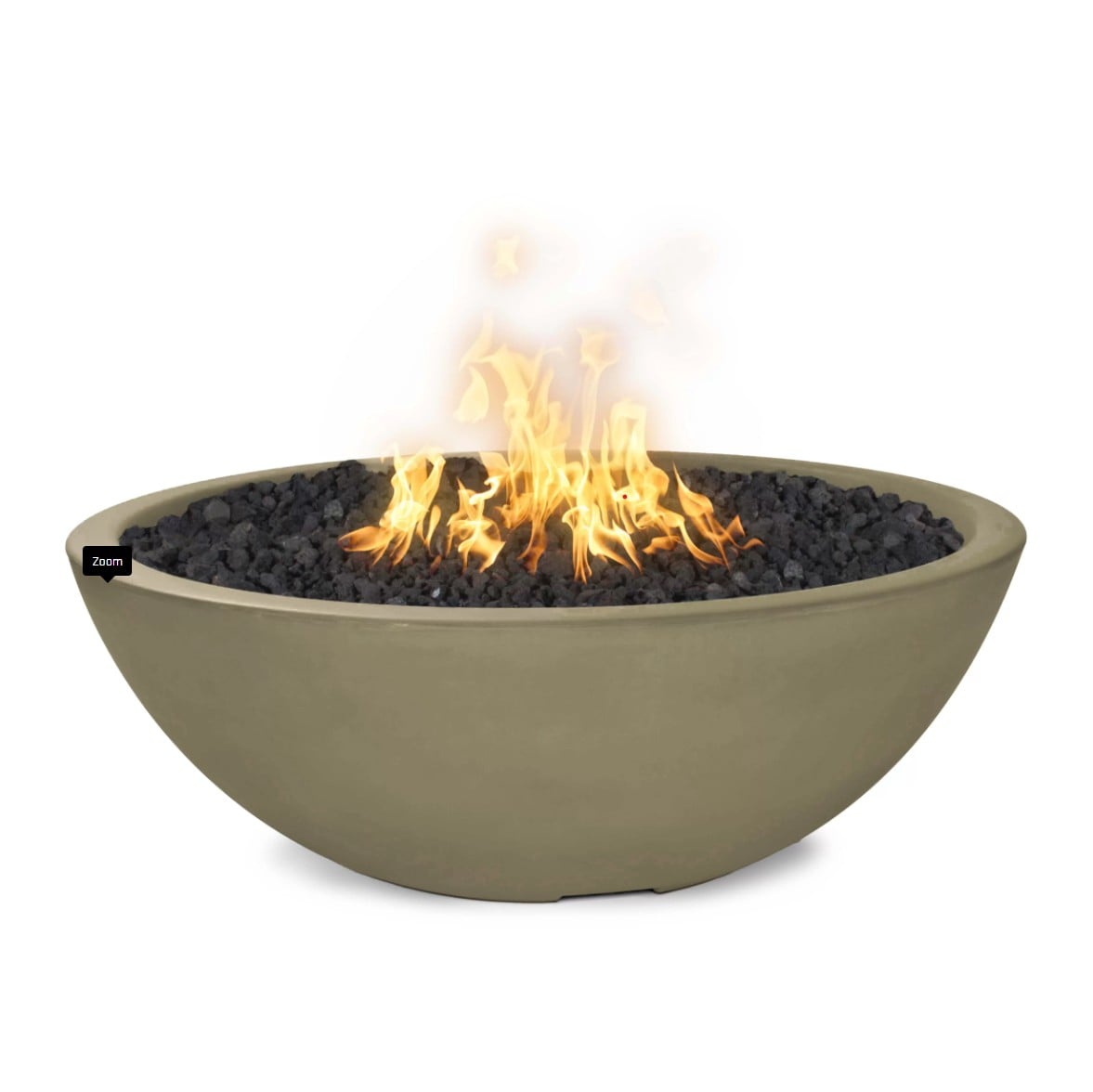 Sedona 48" Narrow-Ledge Concrete Fire Pit by The Outdoor Plus