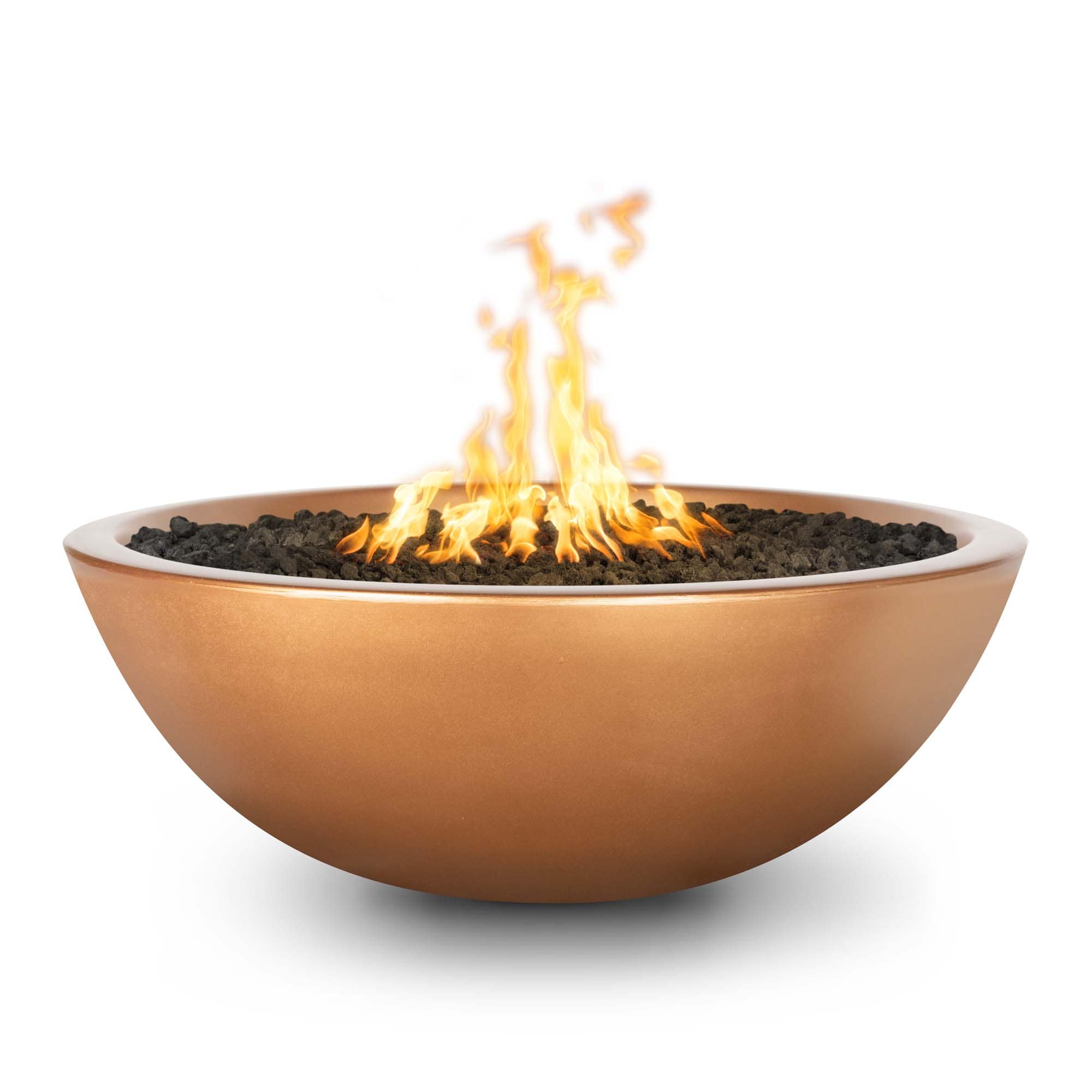 Sedona 48" Narrow-Ledge Concrete Fire Pit by The Outdoor Plus