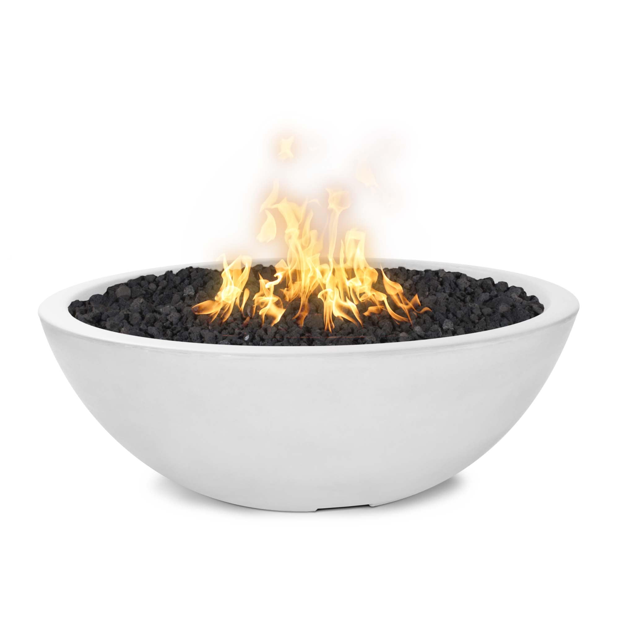 Sedona 48" Narrow-Ledge Concrete Fire Pit by The Outdoor Plus