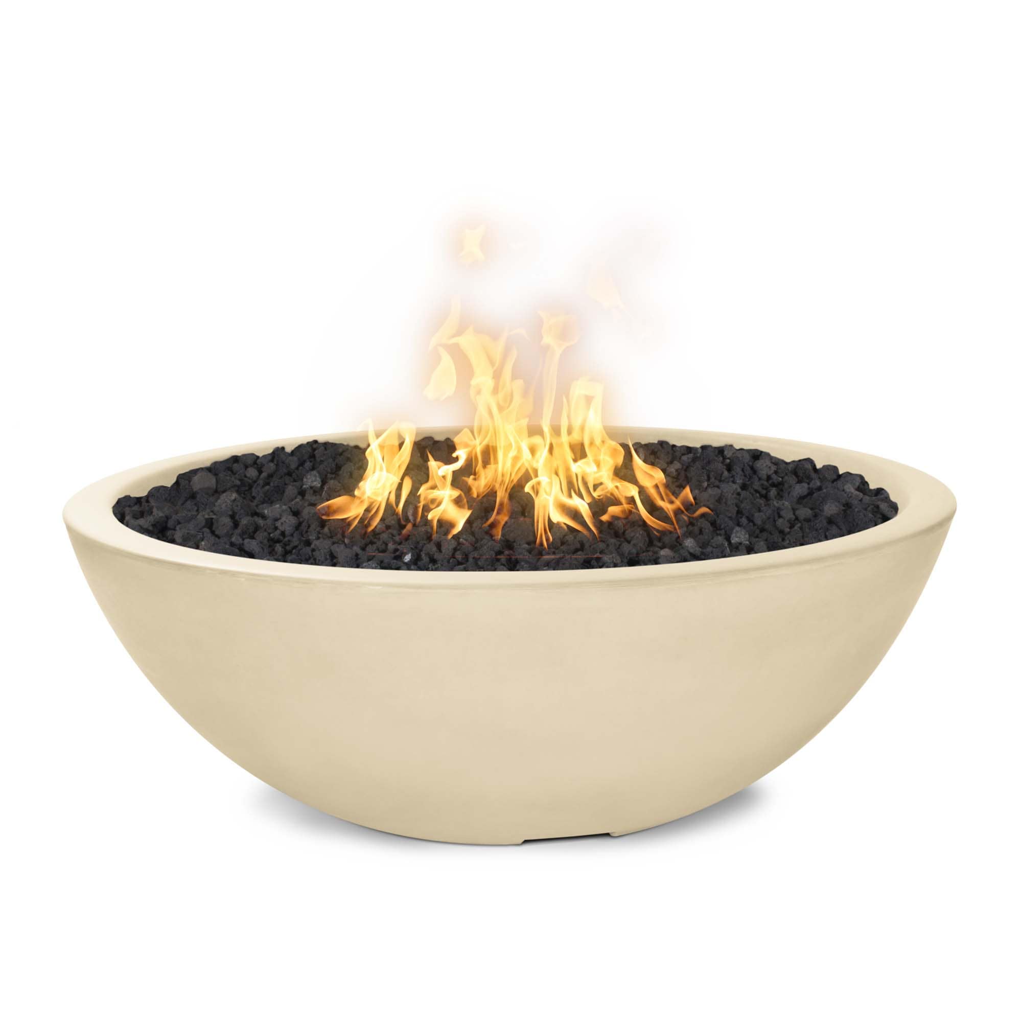 Sedona 48" Narrow-Ledge Concrete Fire Pit by The Outdoor Plus