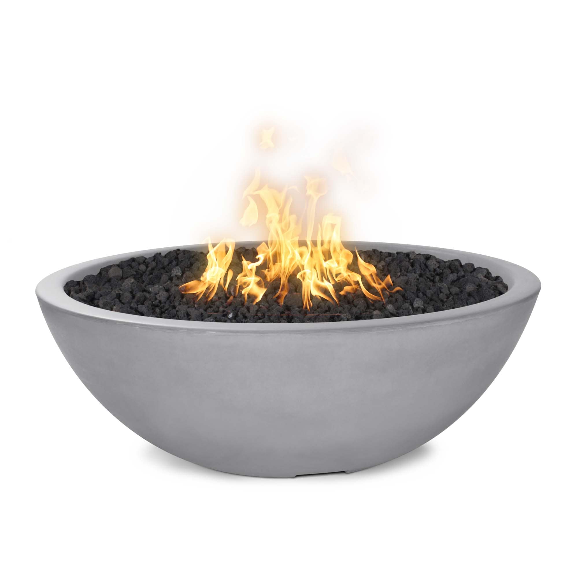 Sedona 48" Narrow-Ledge Concrete Fire Pit by The Outdoor Plus