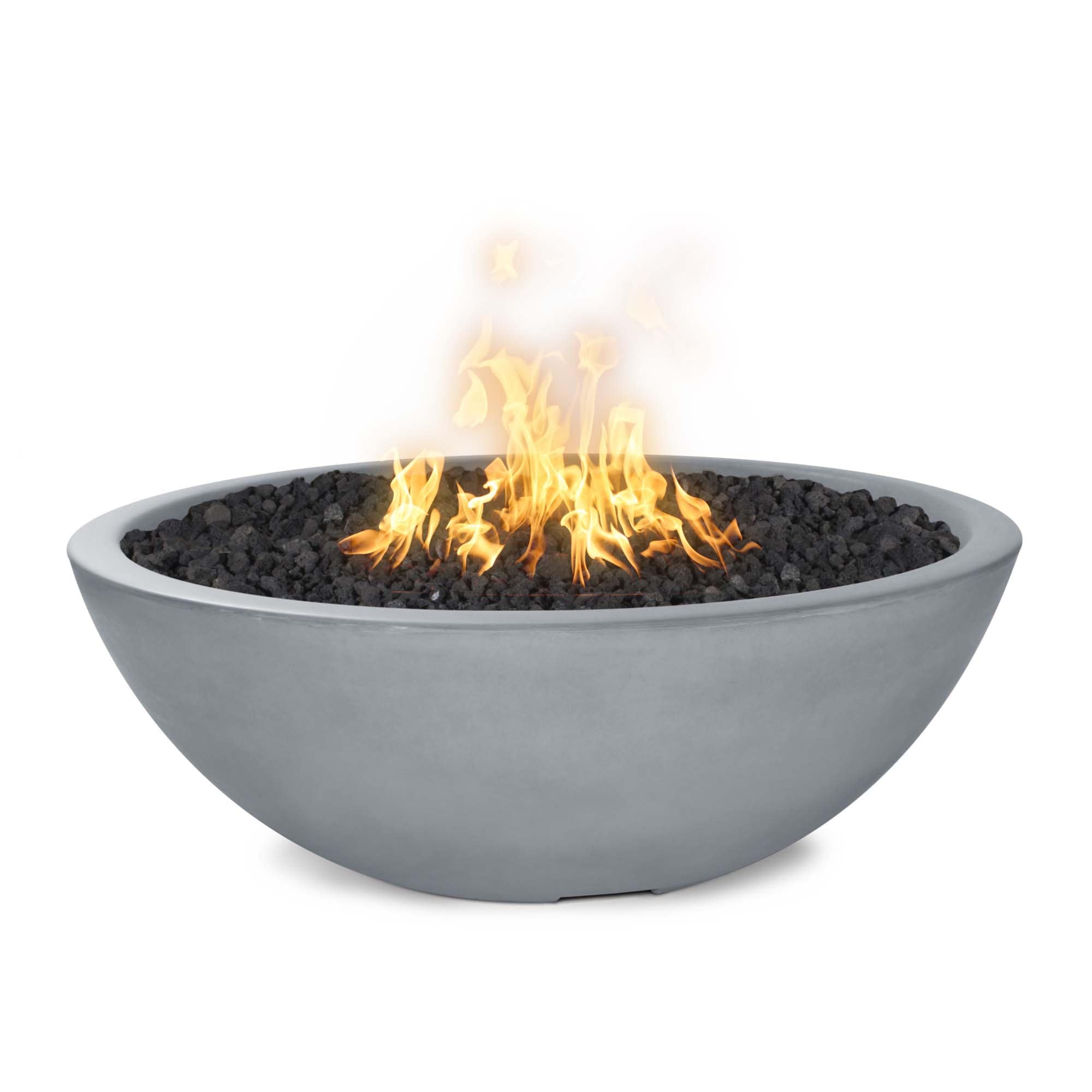 Sedona 48" Narrow-Ledge Concrete Fire Pit by The Outdoor Plus