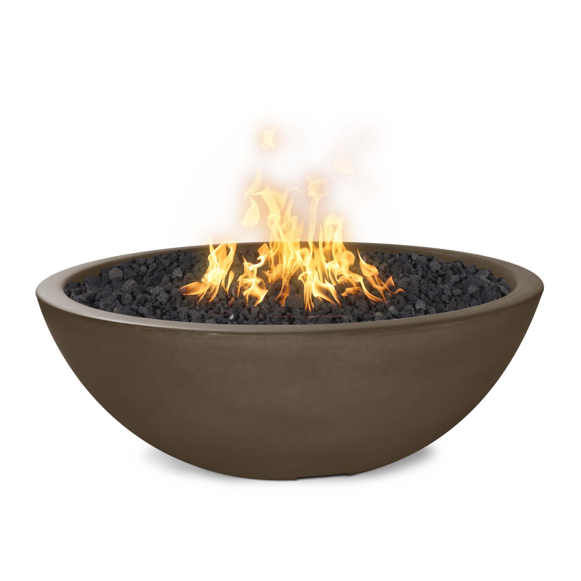 Sedona 48" Narrow-Ledge Concrete Fire Pit by The Outdoor Plus