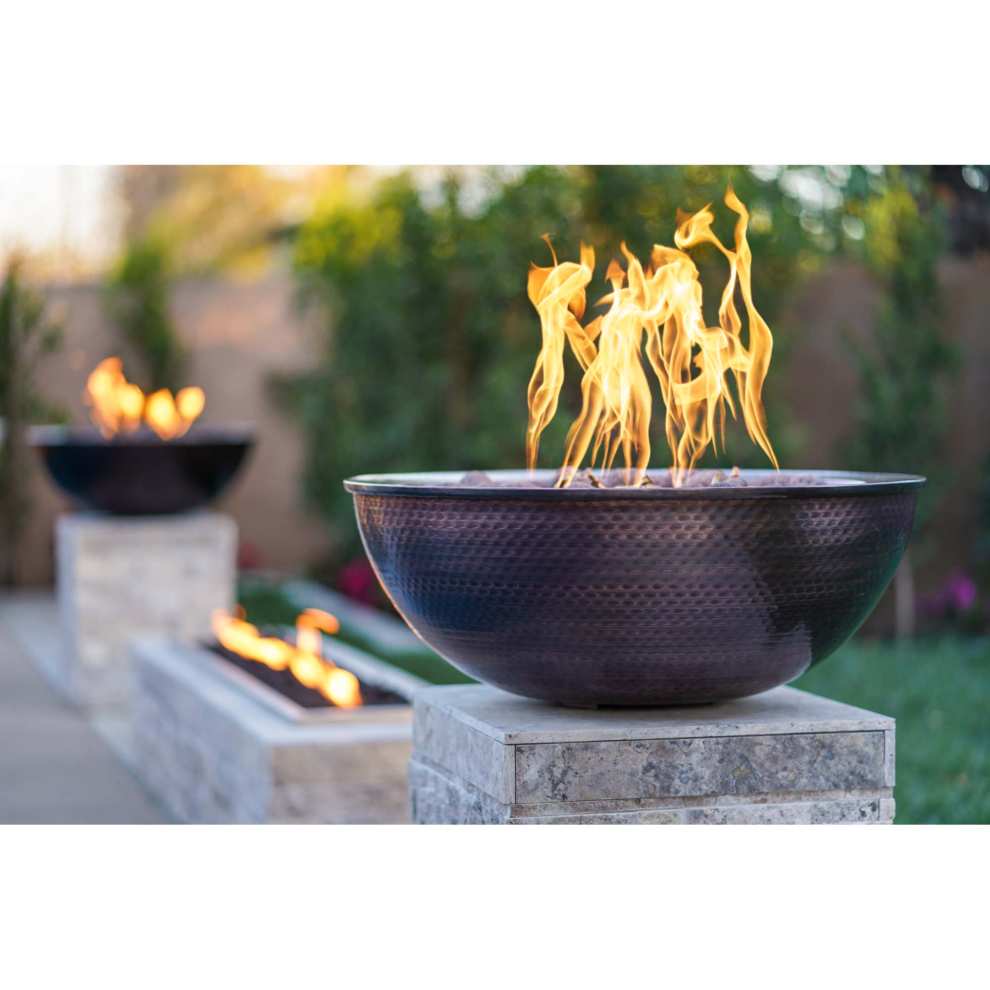 Sedona Hammered Copper Fire Bowl by The Outdoor Plus