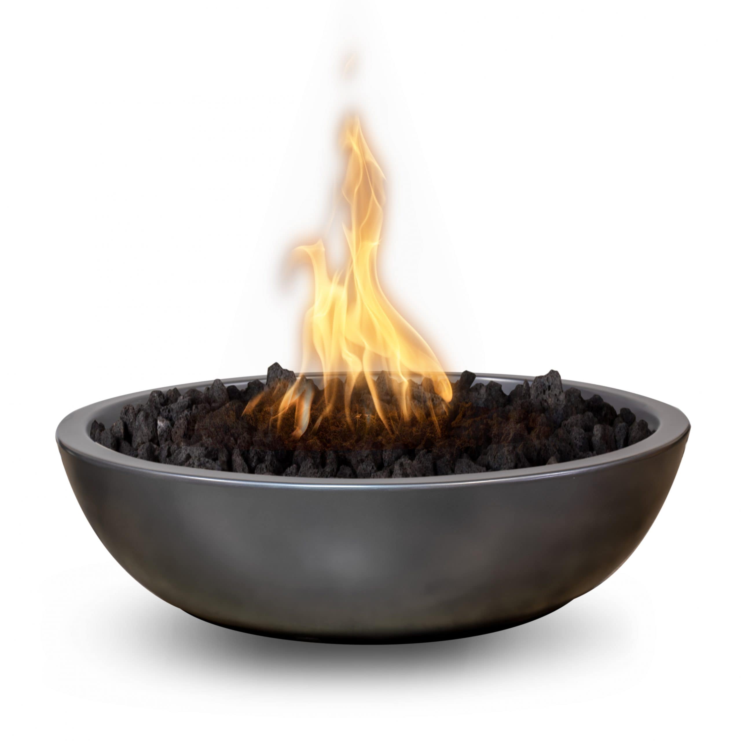 Sedona 48" Narrow-Ledge Concrete Fire Pit by The Outdoor Plus