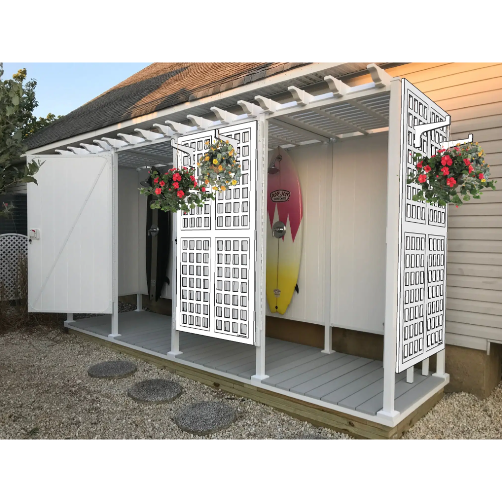 Todd Pod Cabana/Locker Outdoor Shower Kit