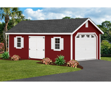 Yard Craft 12x26 Fairmont Garage Kit _Red