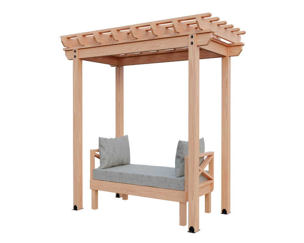 Yard Craft 6x10 Solace Cedar Pergola Kit - Beauty in Every Detail