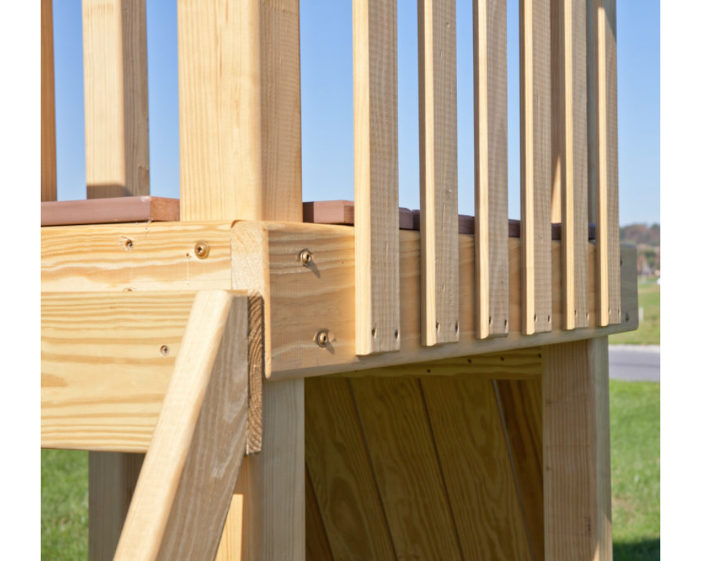 Yard Craft Backyard Hideout Wood Playset For Kids