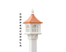 Yard Craft Boston Lantern Post The Perfect Blend of Vintage Charm Copper Cupola