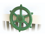 Yard Craft Playful Navigation Kids Ship's Wheel Green