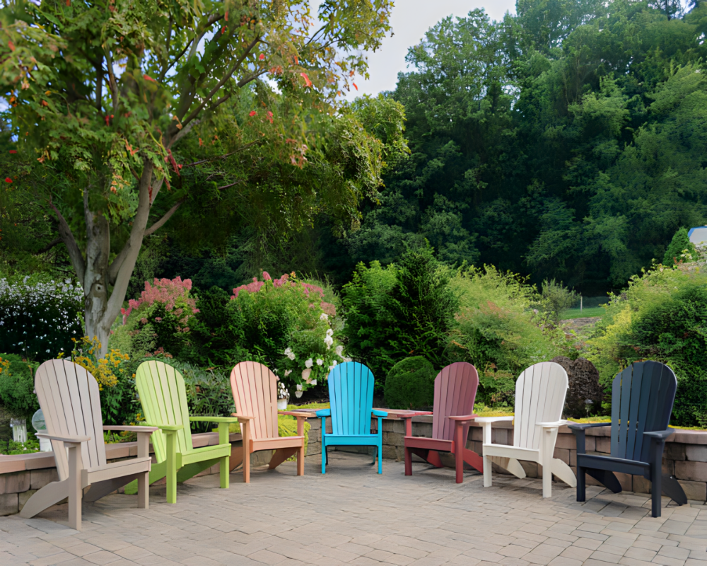 Yard Craft Poly Adirondack Chair Classic Style For Your Patio