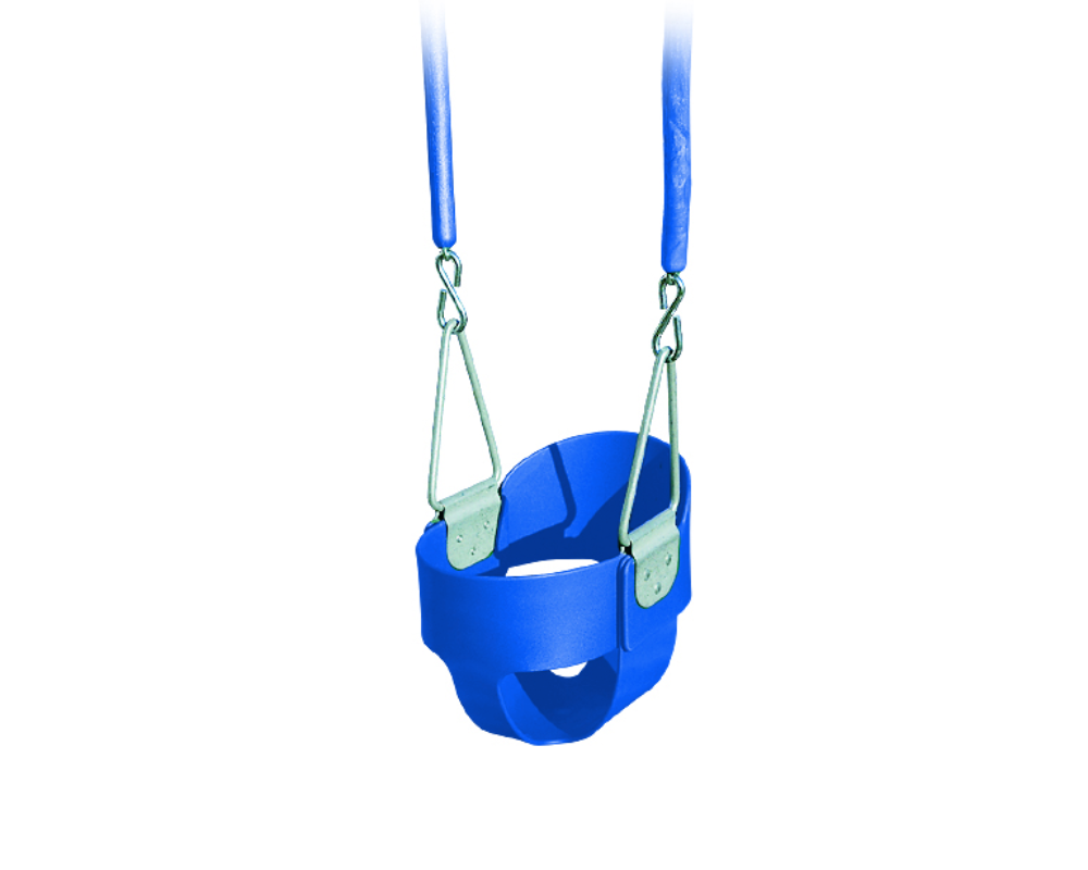 Yard Craft Rubber Baby Swing Safe Swinging Soft Seating for Infants Blue