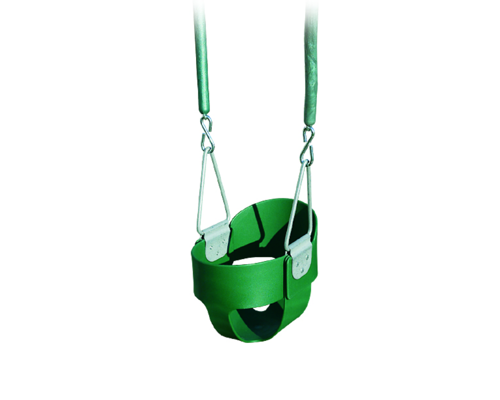 Yard Craft Rubber Baby Swing Safe Swinging Soft Seating for Infants Green