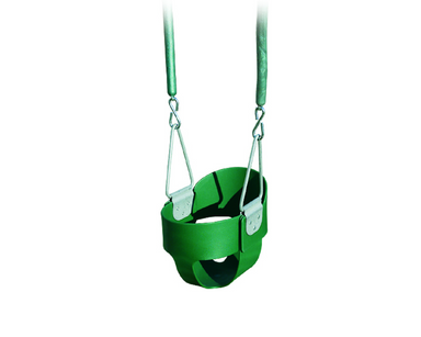 Yard Craft Rubber Baby Swing Safe Swinging Soft Seating for Infants Green