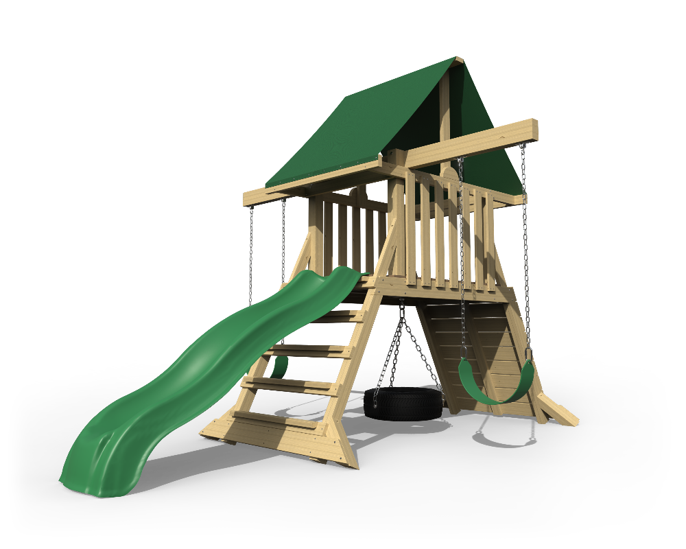 Yard Craft Summit Seeker Backyard Cliff Climb Wood Playset For Kids