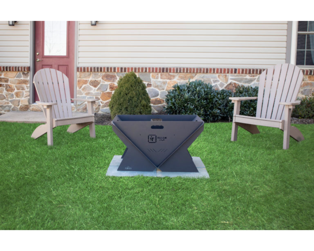 Yard Craft "The Anvil®" Collapsible Fire Pit - Carbon Finish