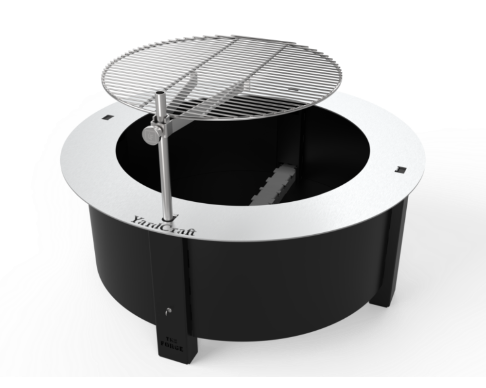 Yard Craft Urban Fire™ Adjustable Swivel Grill Fire Pit Grill Kit
