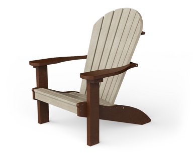 Yard Craft Wood Grain Series Poly Adirondack Chair Comfort For Outdoor