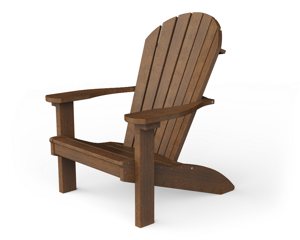 Yard Craft Wood Grain Series Poly Adirondack Chair Comfort For Outdoor