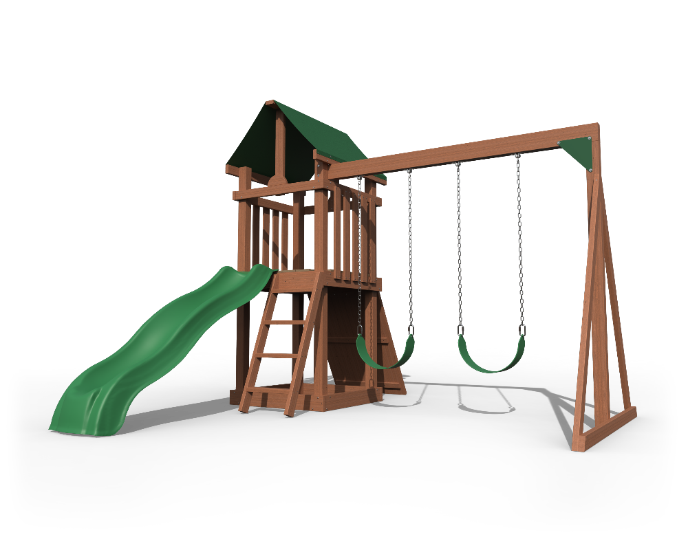 Yard Craft Backyard Hideout Wood Playset For Kids