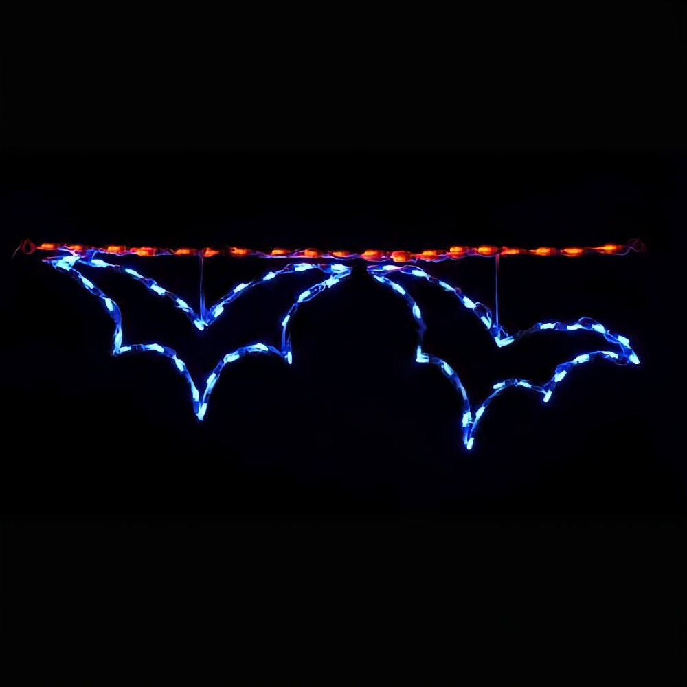 Brite Ideas LED Bat Linkable Holiday Lighting - Blue/Red