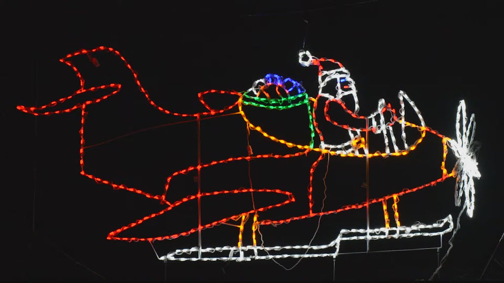 Brite Ideas LED Santa Plane