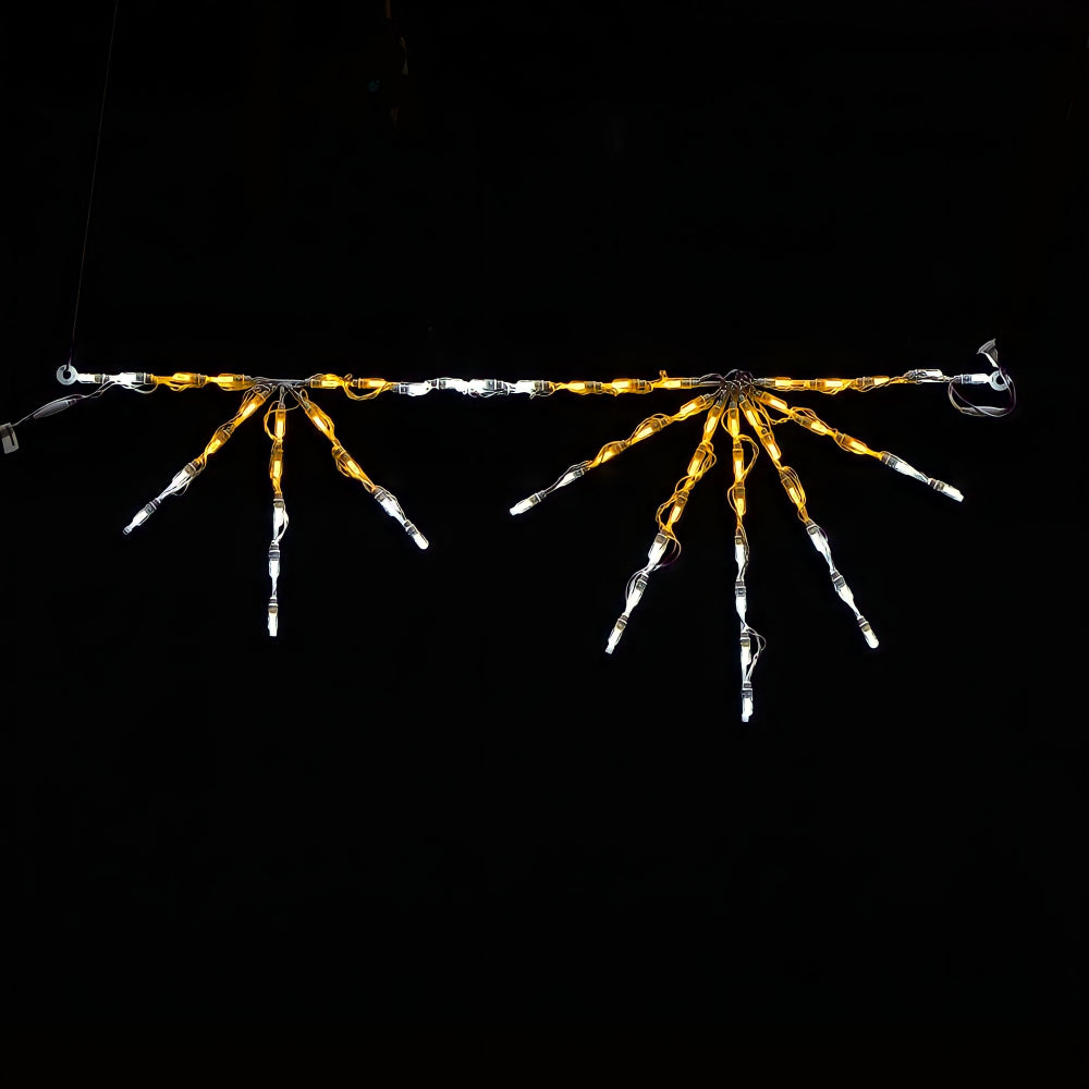 Brite Ideas LED Starburst Linkable Holiday Lighting Champagne